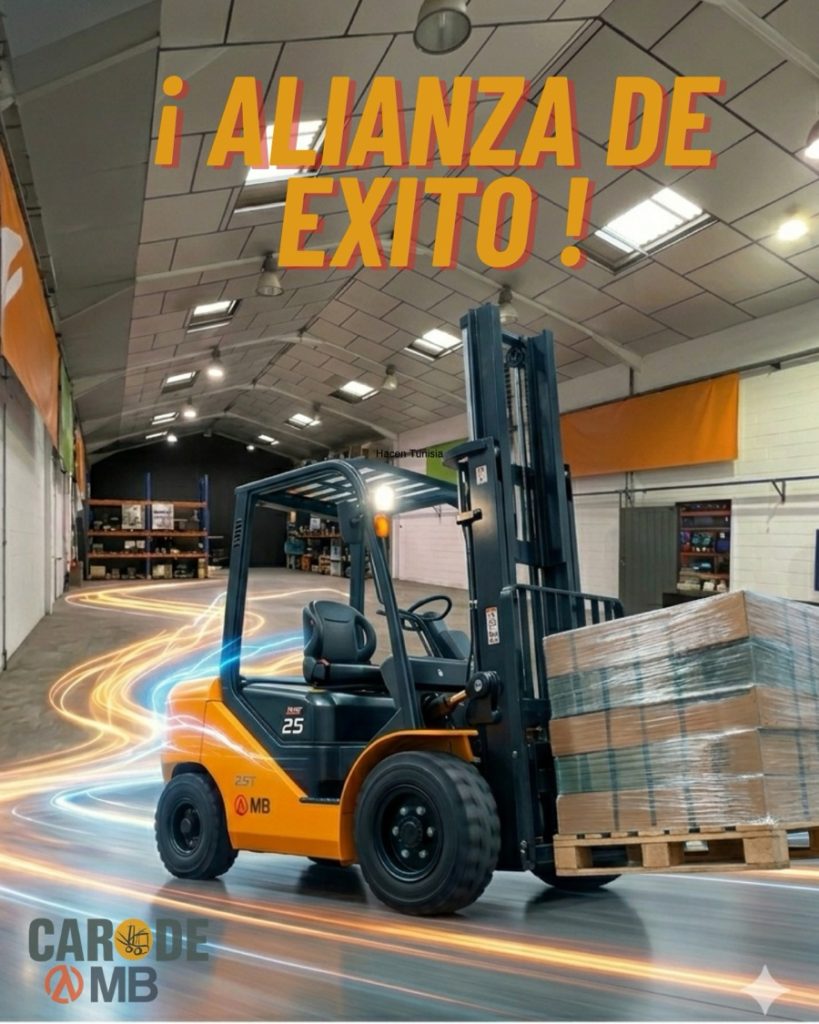 Alianza de éxito Carode y MB con carretilla elevadora